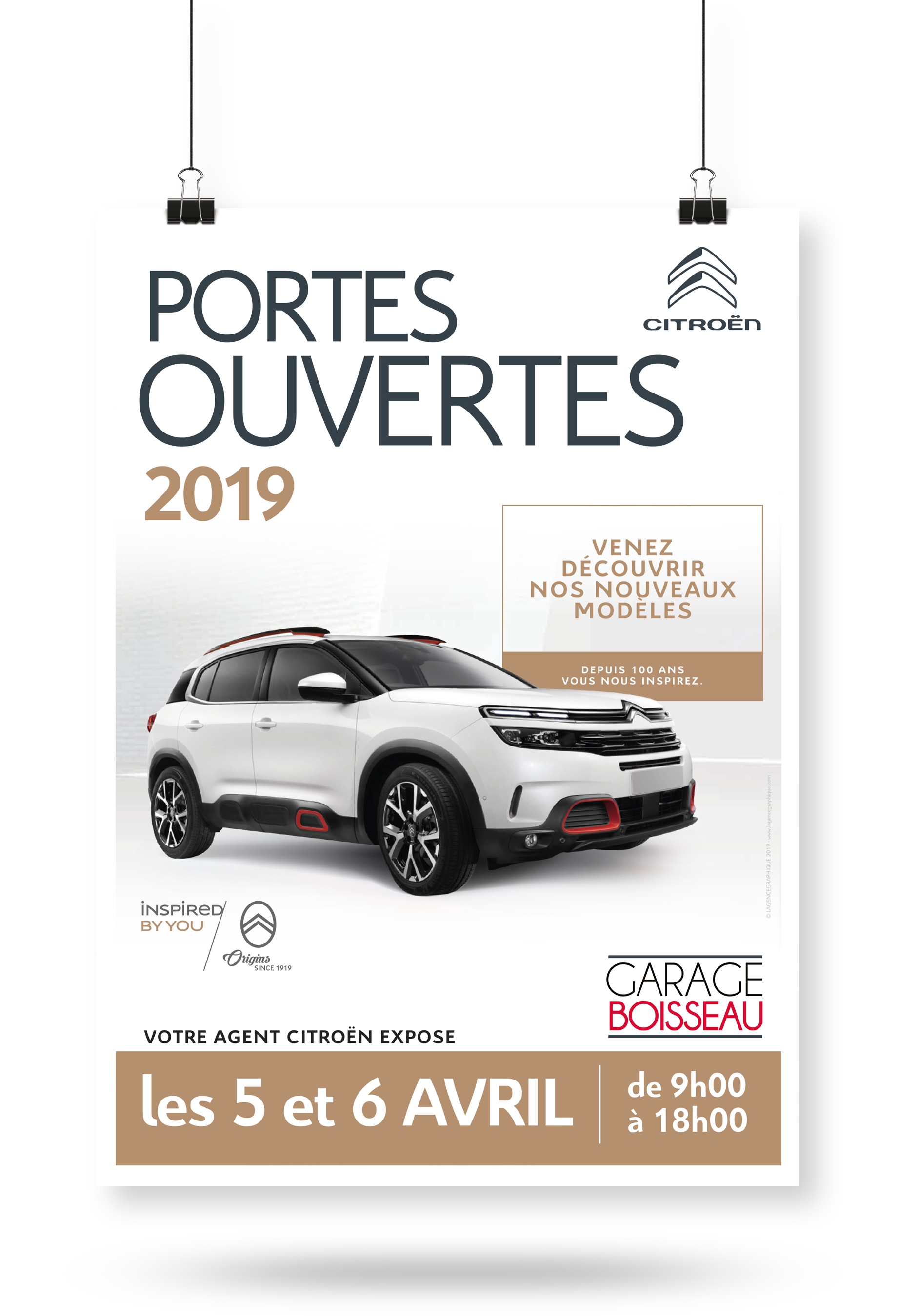 affiche Garage Boisseau Citroën affiche Garage Boisseau Citroën