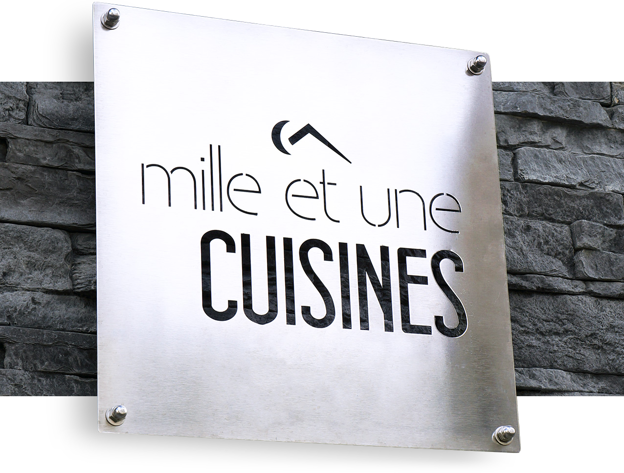 enseigne inox découpe laser Mille et une cuisines enseigne inox découpe laser Mille et une cuisines