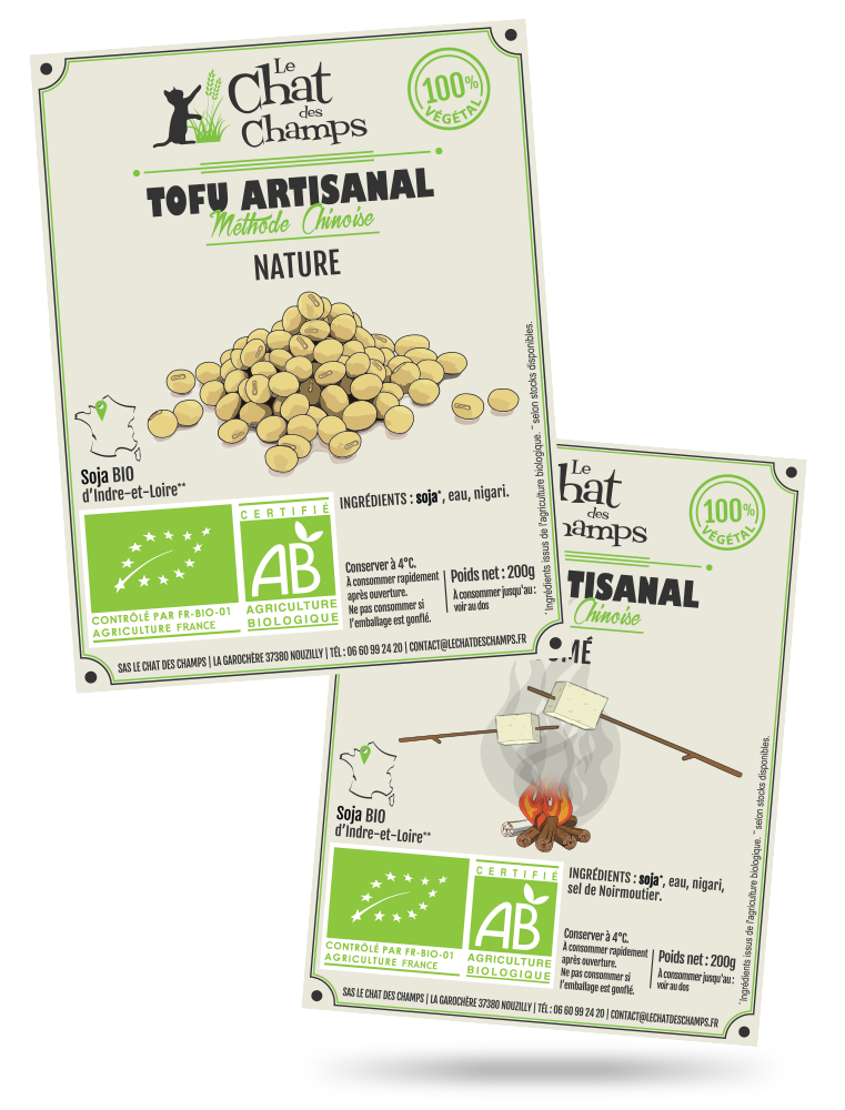étiquettes produits Le Chat des Champs étiquettes produits Le Chat des Champs