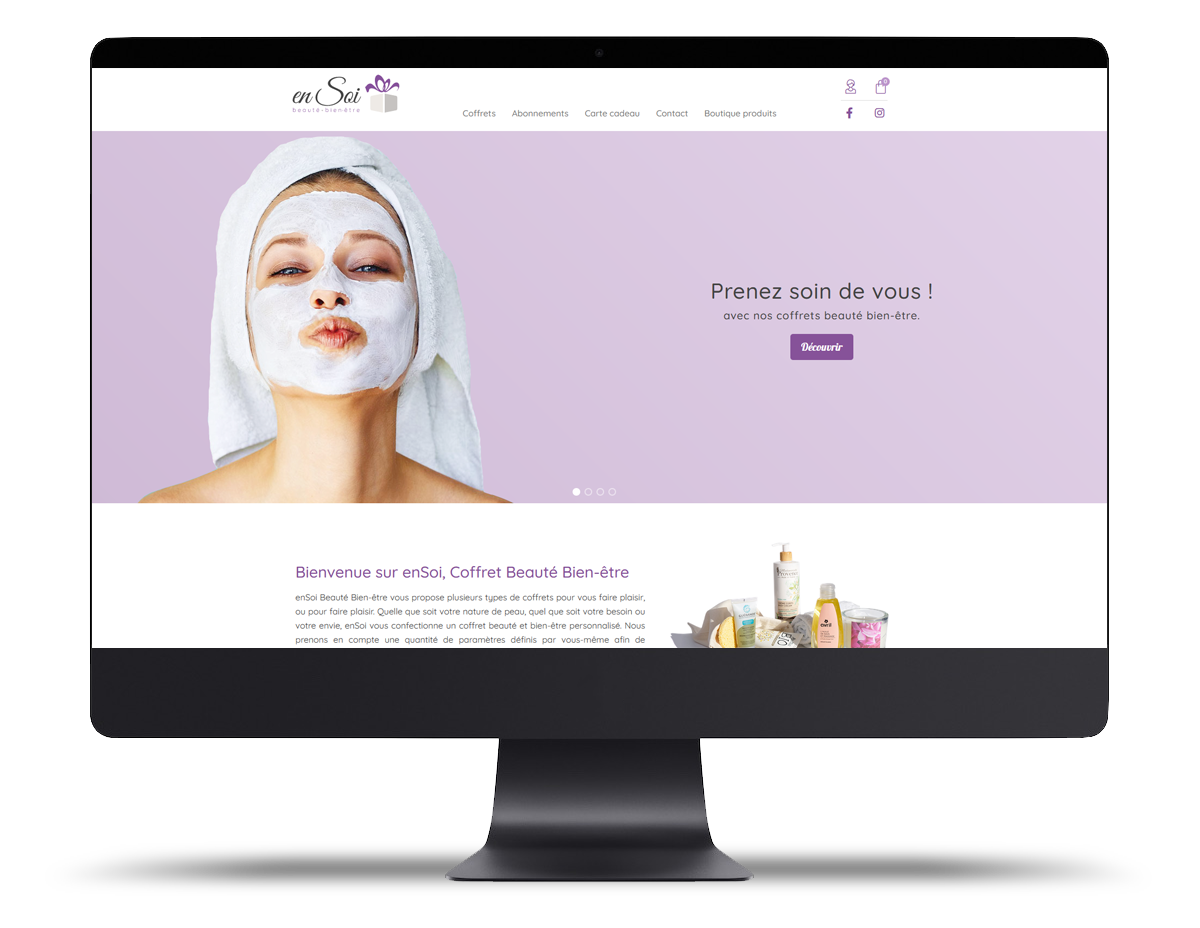 site internet enSoi beauté bien-être création de site internet ensoi beauté bien-être - lagencegraphique
