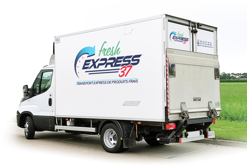 plaquette commerciale ALBC Chaudronnerie flocage véhicule Fresh Express 37