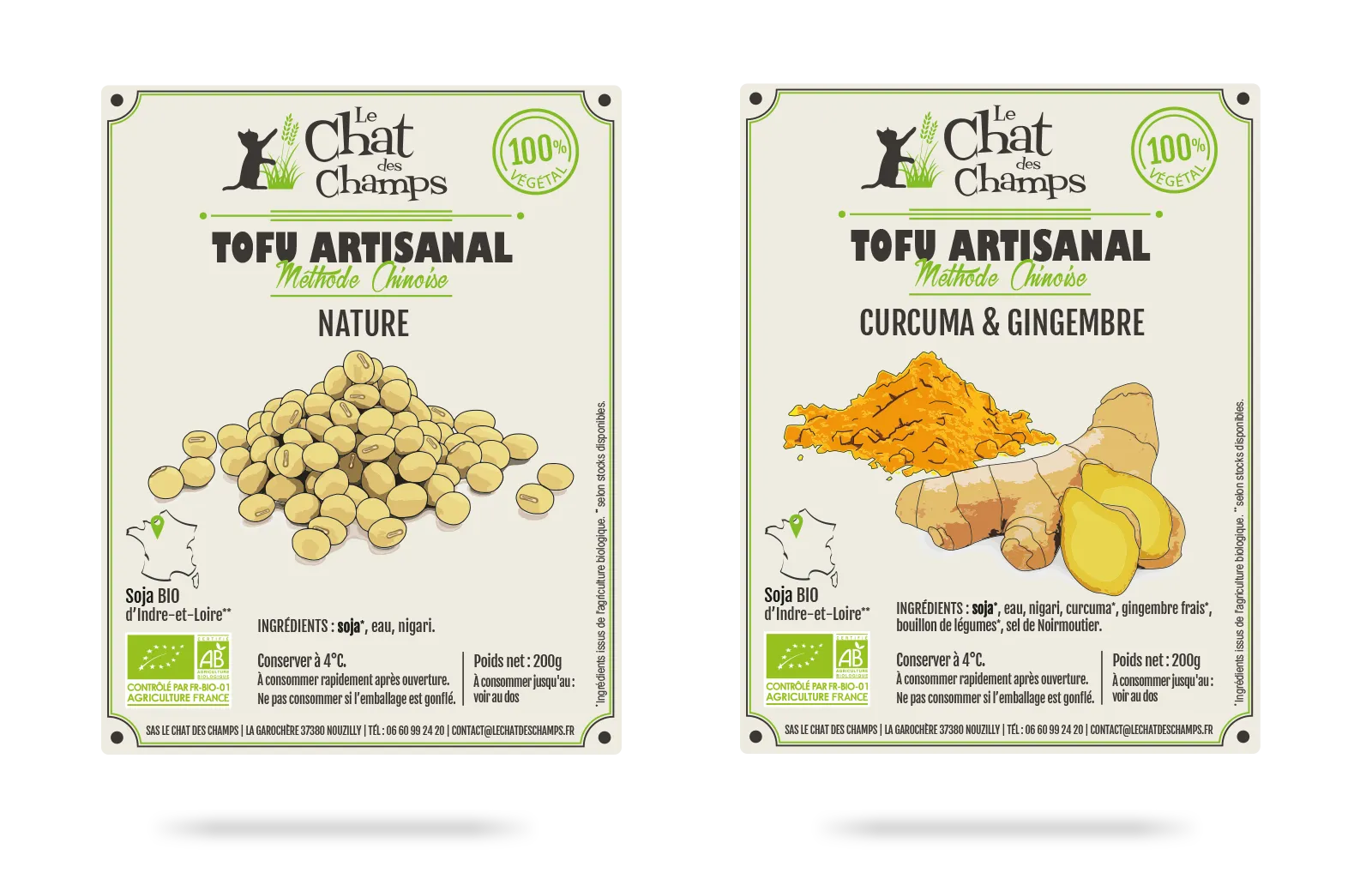 etiquettes le chat des champs