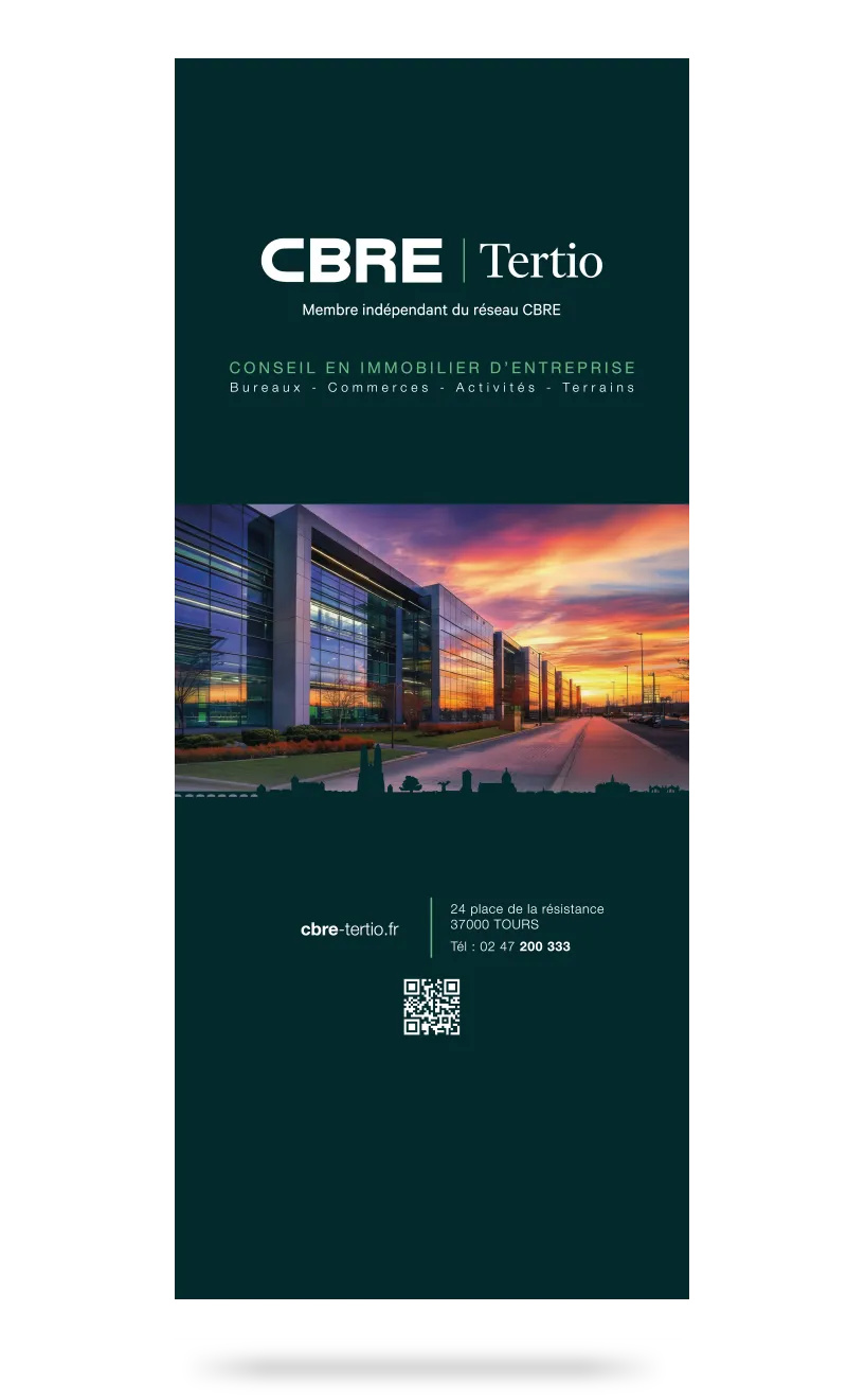 kakemono CBRE Tertio