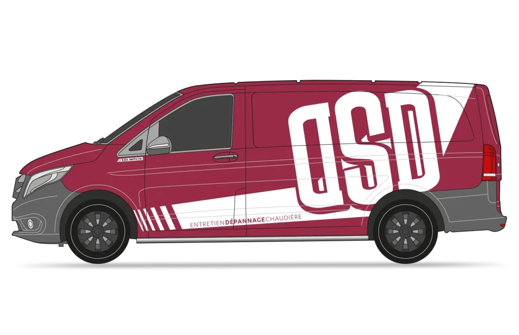 flocage véhicule - camion DSD