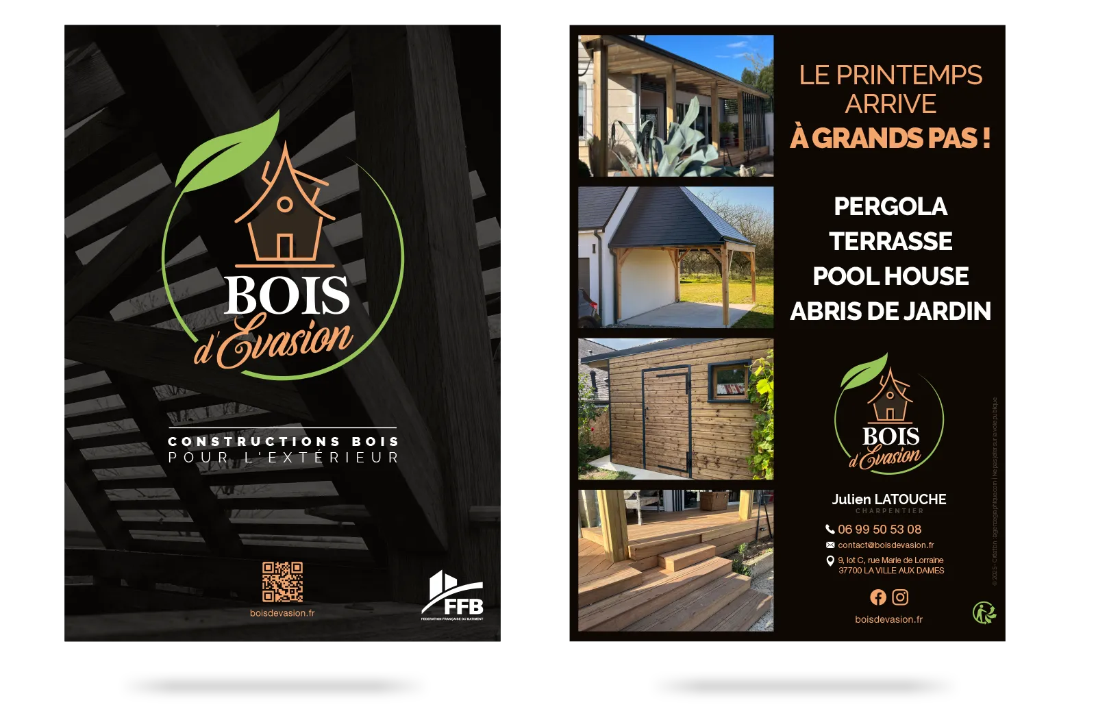 création de flyers Bois d'Évasion