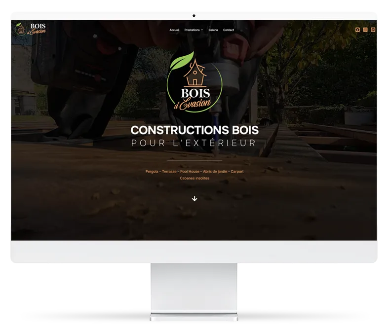 création de site internet Bois d'Évasion